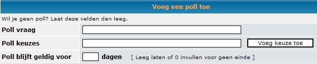 Bericht poll